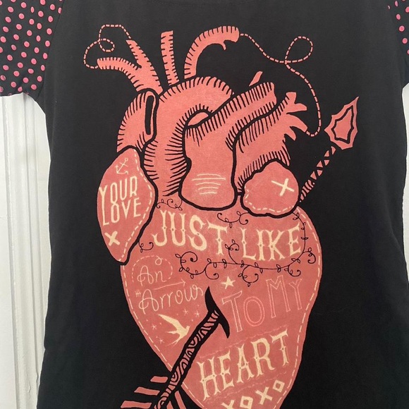 Too Fast | NWT’s Y2K deadstock gothic grunge corset lace up back graphic T shirt - Picture 4 of 7